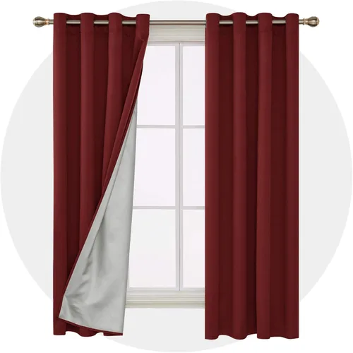 Miniatura 11 de Deconovo - Cortinas opacas para dormitorio con ojales, cortinas sólidas con aislamiento térmico, bloquean el calor, oscurecen la habitación, ahorran