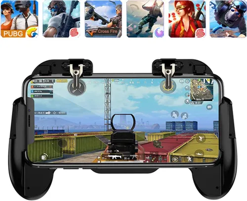 Controlador de juegos PUBG para teléfono móvil L1R1 Disparar y apuntar Disparar Joystick Ergonómico Gamepad para PUBG Mobile/Knives Out, controlador