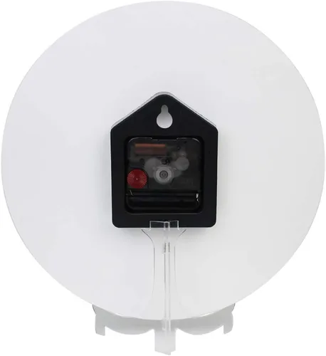 Miniatura 5 de Qilmy Reloj de pared para perros y gatos, silencioso, sin tictac, pintura al óleo, reloj redondo para sala de estar, dormitorio, baño, decoración