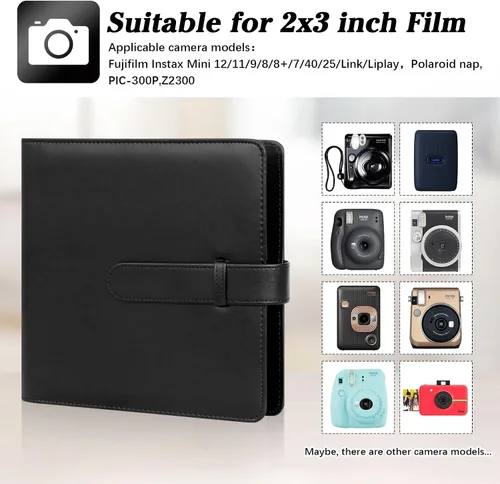 Miniatura 2 de Álbum de fotos instantáneas de 360 bolsillos para Fujifilm Instax Mini 12 11 9 8+ 8 99 40 EVO LiPlay película instantánea, compatible con cámaras