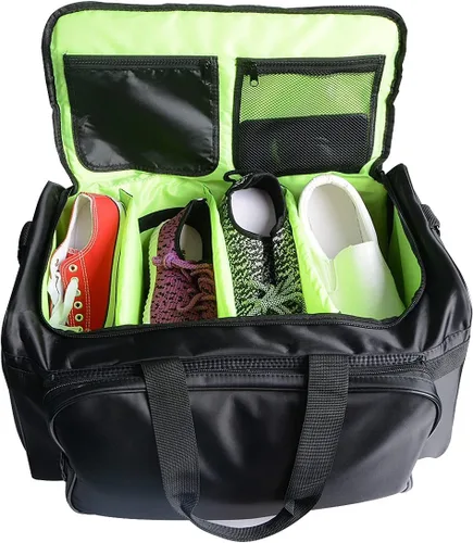 Miniatura 7 de YXQ Bolsa para tenis, 30L de gran capacidad, multifuncional, bolsa de gimnasio de 4 capas con correa de hombro duradera, ajustable, impermeable
