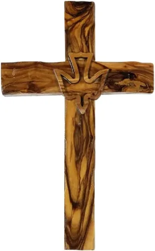 Miniatura 9 de Bethlehem Gifts TM Cruz Crucifijo de Madera de Olivo de Belén Tallado a Mano (Crucifijo, 5")