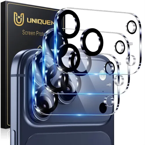 Miniatura 56 de UniqueMe para Paquete de 3 Protectores de Lente de Cámara para iPhone 15 Pro/iPhone 15 Pro Max, [Protección contra Caídas] [Compatible con Fundas]