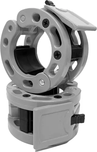 Miniatura 2 de Clout Fitness - Abrazaderas para barra de pesas olímpicas Collares de liberación rápida (2 unidades) Clips de peso con bloqueo para mancuernas de 2