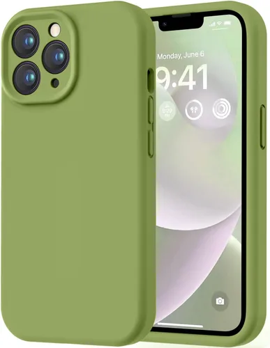 Miniatura 317 de LOVE 3000 Compatible con Funda para iPhone 15, [Cámara de Cobertura Completa de Silicona Suave] [Protección contra Caídas de 8 pies], Forro de Negro