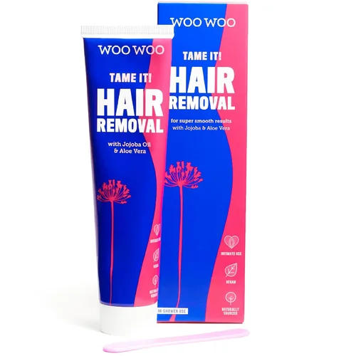 Miniatura 10 de WooWoo Crema natural de depilación íntima - Removedor de pelo vegano sin dolor para pieles sensibles - Depilatorio para genitales, bikini, piernas