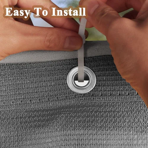 Miniatura 3 de iCover 3x10 pies de valla de pantalla de privacidad para balcón, cubierta de valla de barandilla resistente a los rayos UV para porche, terraza, Gris