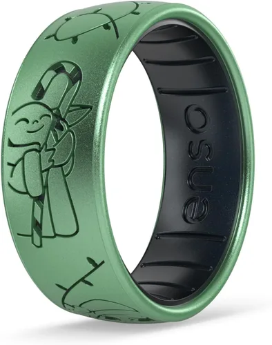 Miniatura 9 de Enso Rings Anillo de boda de silicona – Diseños grabados de Star Wars – Ajuste cómodo – Hecho en Estados Unidos – Ideal para uso activo