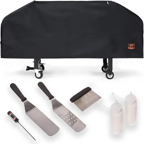 Miniatura 7 de Yukon Glory™ Cubierta de parrilla 880 de alta calidad compatible con parrillas de gas Blackstone de 36 pulgadas, protección durante todo el año