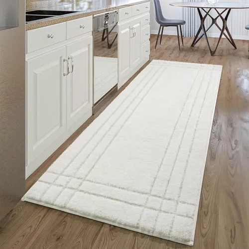Miniatura 10 de Alfombras de baño negras, pequeñas alfombras de baño antideslizantes, alfombra de baño suave y peluda lavable para bañera y ducha, 18x24