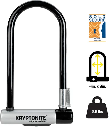 Miniatura 3 de Kryptonite Kryptolok - Candado en U, 1/2 pulgada (12.7 mm), con arco de cierre en U flexible. Bike-U-Lock