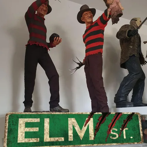 Miniatura 5 de flinelife Cartel de Elm Street, 16x6, Colección de Carteles de Terror - Perfecto para Amantes de las Películas de Horror