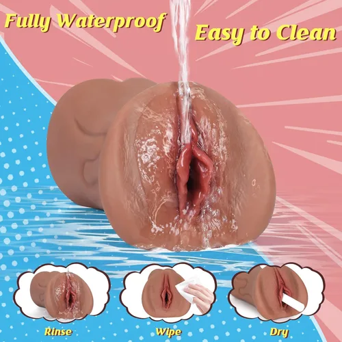 Miniatura 5 de Juguetes sexuales de bolsillo para hombres, 7.5 pulgadas de profundidad, muñecas sexuales realistas para hombres con vagina carnosa ultra suave