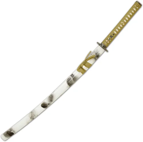 Miniatura 7 de Snake Eye Tactical Espadas katana-samuráis japonesas clásicas T-10 de acero con soporte de madera resistente