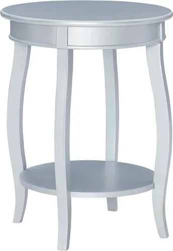 Miniatura 28 de Powell Mesa redonda para muebles con estante, color negro