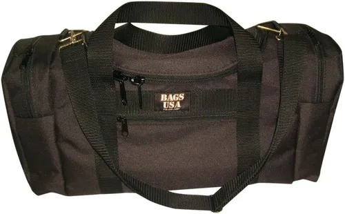 Miniatura 25 de Bolsa de lona triple grande con apertura en U, bolsillo frontal y dos compartimentos laterales, perfecta bolsa de cabina fabricada en Estados Unidos.