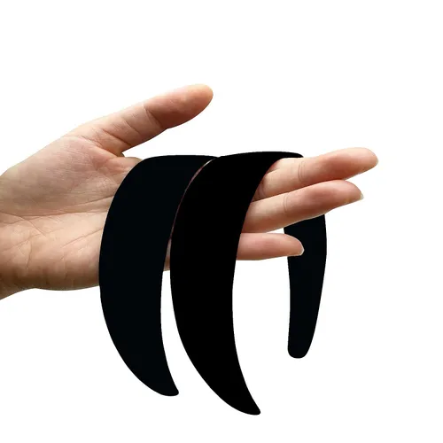 Miniatura 3 de BallHull Diademas de satén de 1.2 pulgadas, bandas de pelo duro antideslizantes para mujeres y niñas, diademas para el cabello de bricolaje, 6
