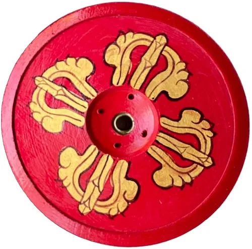 Miniatura 3 de Soporte de incienso de madera con diseño de loto, hecho a mano, tallado ecológico, quemador de incienso de madera, atrapa cenizas, decoración