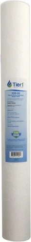 Miniatura 13 de Tier1 Cartucho de repuesto de filtro de agua de sedimentos de polipropileno hilado para toda la casa de 10 micrones, 20 x 2.5 pulgadas, compatible