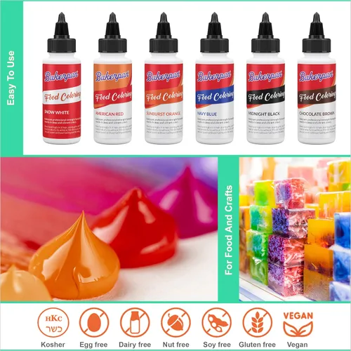 Miniatura 3 de Bakerpan Colorante alimentario azul marino para hornear, colorante alimentario de gel azul para glaseado real, colorante alimentario de 2 onzas
