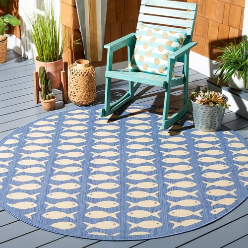 Miniatura 19 de SAFAVIEH Alfombra lavable para exteriores, colección Patio de 2.3 x 6.7 pies, color negro y beige, no desprende pelusa y fácil limpieza, ideal