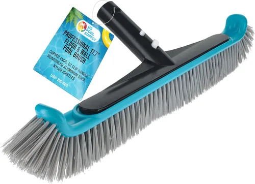 Miniatura 8 de U.S. Pool Supply Cabezal de cepillo de piscina para piscinas enterradas, cepillo de piscina de 18 pulgadas con mango de poste, cepillos de cerdas