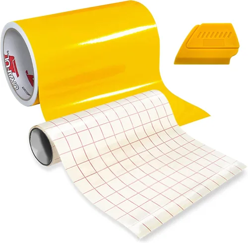 Miniatura 13 de ORACAL 651 Vinilo adhesivo de alto brillo para manualidades, rollo de 15 x 1 pie con rollo de papel de transferencia de 12 x 24 pulgadas y escobilla