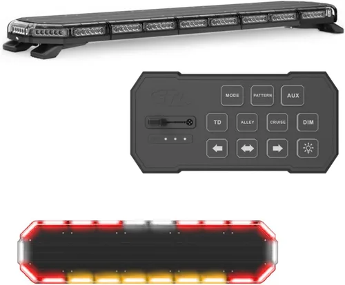 Miniatura 8 de SpeedTech Lights K-Force 47 - Barra de luz LED estroboscópica de policía de tamaño completo para montaje en techo, luces de advertencia para Verde