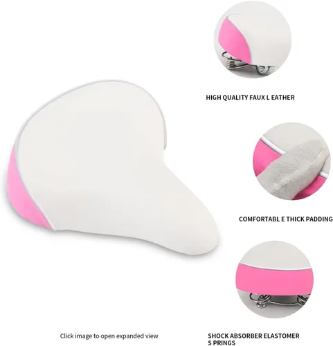 Miniatura 2 de Asiento ancho de bicicleta para niñas, morado y rosa