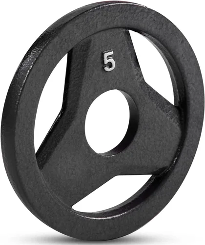 JFIT Olympic 2 Inch Grip Plates and Bumper Plates for Barbell - Single Weights or Sets of 2 (Muliple Weights)