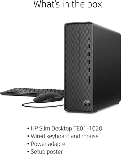 Miniatura 5 de HP Envy Desktop Intel Core i7-10700 de 10ª generación, 16 GB de RAM, disco duro de 1 TB y SSD de 512 GB, Windows 11 (TE01-1020, negro)