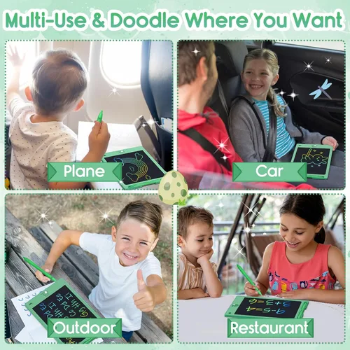 Miniatura 5 de FLUESTON Juguetes Tableta LCD de Escritura para Niños Pequeños, Juguetes para Niños y Niñas de 3, 4, 5, 6, 7, 8 Años, 8.8 Pulgadas, 1 Unidad en 1