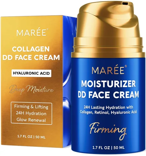 Miniatura 11 de MAREE Hidratante facial – Crema facial reafirmante y elevadora para mujeres con colágeno, retinol y ácido hialurónico – Día y noche