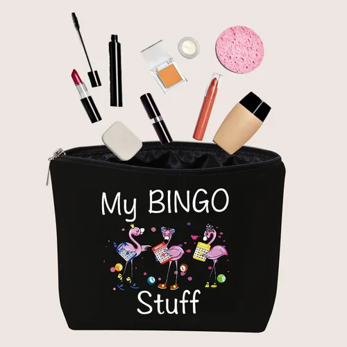 Miniatura 3 de JXGZSO Divertido B Lover Regalo Jugador Regalo Mi B Cosmético B Cosmético B Bolsa De Maquillaje B Regalo Jugador, negro ( B Black )