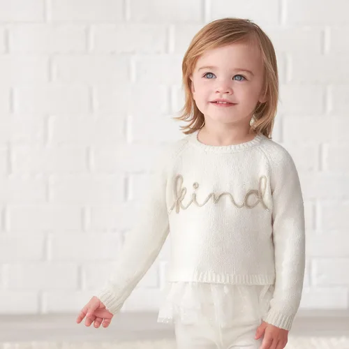 Miniatura 5 de Gerber Suéter para bebé niña con ribete de tul