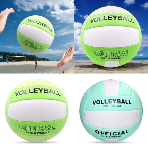 Miniatura 2 de hejhncii Balones de voleibol impermeables para interiores y exteriores, tamaño oficial 5, juego de entrenamiento deportivo, juego de pelota