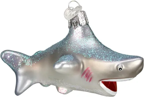 Miniatura 9 de Old World Christmas Stingray - Adorno de cristal soplado para árbol de Navidad, decoración navideña artesanal, colección de mar