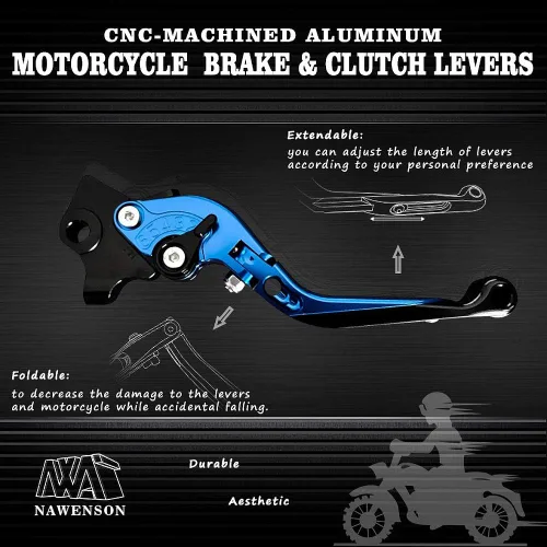 Miniatura 9 de Para Yamaha MT-09 Tracer 2015-2020 para MT-09/SR 2014-2019 Accesorios de motocicleta CNC Ajustable Plegable Extendable Palancas de embrague de freno