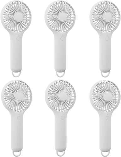 Miniatura 7 de QQT Mini Ventilador de Mano, Pequeño Enfriador Personal con 3 Velocidades, Portátil a Batería, Secador de Pestañas de Maquillaje Recargable por USB