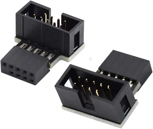 Miniatura 14 de Puertos duales USB 3.1 tipo C USB-C hembra a USB 2.0 placa madre 9pin 10pin adaptador de cabecera PCBA 480Mbps
