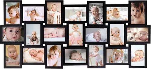 Miniatura 11 de HELLO LAURA - Marco de fotos de 4 x 6 pulgadas con collage y 18 espacios para pared - Gran marco de fotos con collage para decoración de pared
