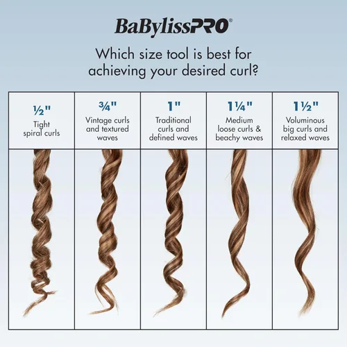 Miniatura 4 de BabylissPRO Nano Titanium Professional Curling Wand For All Hair Types, Reaches 430 Degrees For Long Lasting Curls
