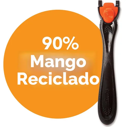 Miniatura 7 de Maquinilla de afeitar recargable BIC Comfort 3 de tres hojas para hombre, maquinilla de afeitar para piel sensible para un afeitado cómodo, 1 mango