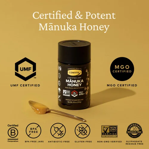 Miniatura 8 de Comvita Miel de Manuka UMF 18+ (MGO 696+) - Miel de Manuka cruda de Nueva Zelanda, pura y sin pasteurizar, superalimento para la salud inmunológica
