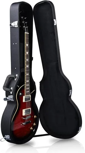Miniatura 7 de ZeHuoGe Electric Guitar Case For Les Paul Electric Guitar Hard-Shell Case With Lock PU Wood Molded Handle US Delivery (For LP Guitar)
