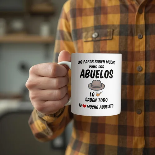 Miniatura 2 de Casitika Regalos para el Mejor Abuelo del Mundo. Taza de café Abuelito de 11 onzas. Tazas de abuelo en español. Taza de regalo del día del Padre