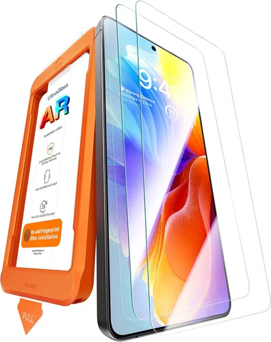 Miniatura 12 de UltraGlass TOP 9H+ OptiArmor Protector de pantalla para iPhone 17 Pro Max [NO.1 antirreflectante y grado militar inastillable] Protector de pantalla