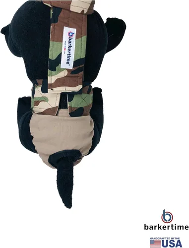 Miniatura 8 de Pañal para perro Camo on Brown, L, con agujero para la cola, fabricado en Estados Unidos