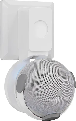 Miniatura 13 de Soporte de montaje en pared para Amazon Echo Dot 1/2/3/4/4/5th, cable de almacenamiento, accesorios para altavoces