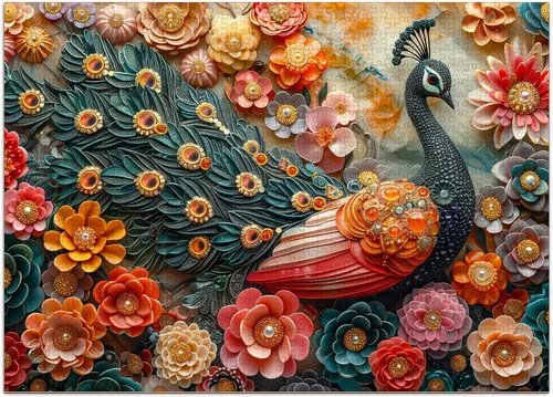 Miniatura 10 de Rompecabezas de Mariposas para Adultos de 1000 Piezas, Rompecabezas de Flores de 1000 Piezas, Rompecabezas Únicos Imposibles Difíciles Duros